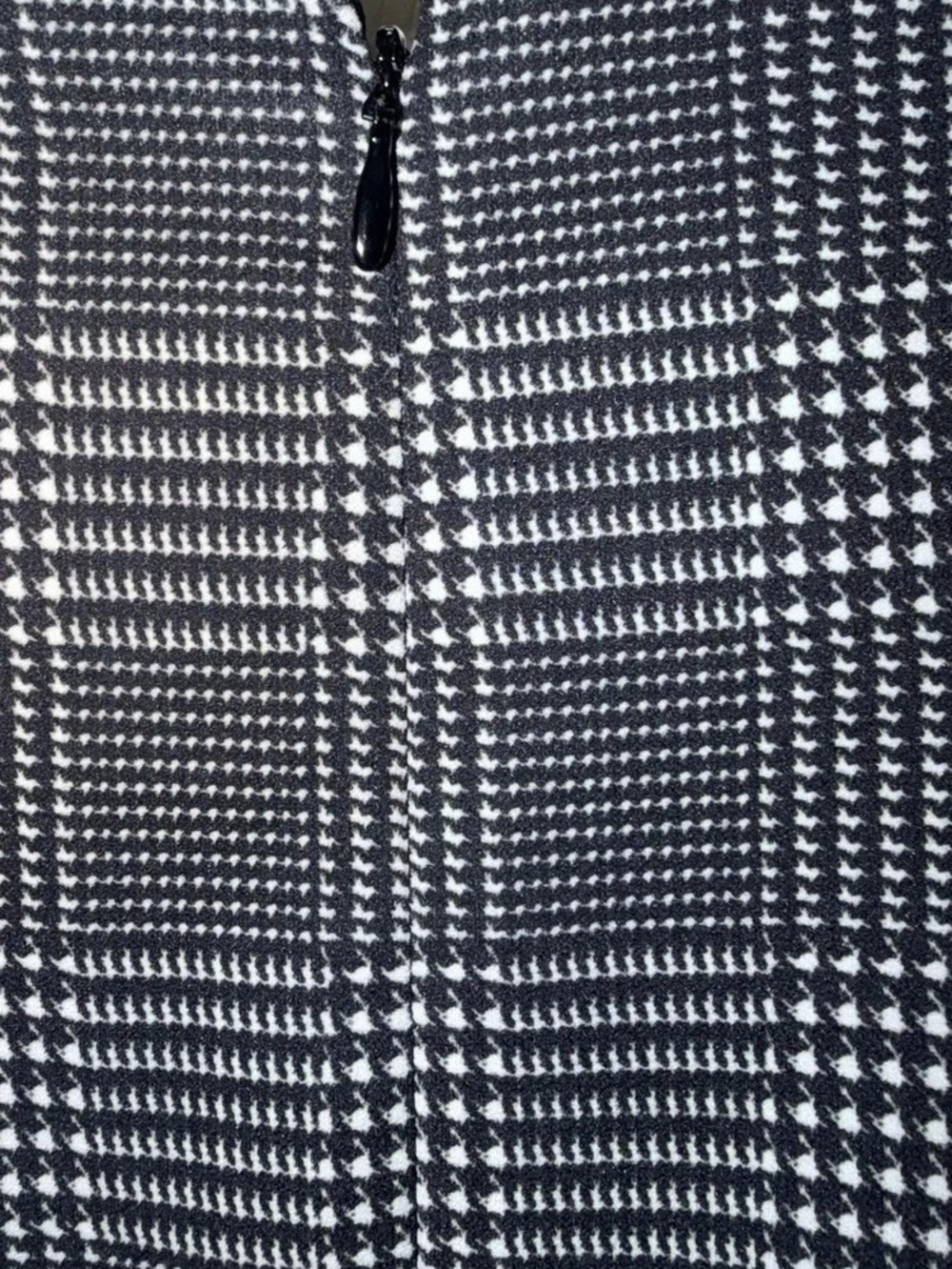 Calvin Klein Houndstooth Sleeveless Sheath Dress Midi Dress Black & White Size - Picture 4 of 5